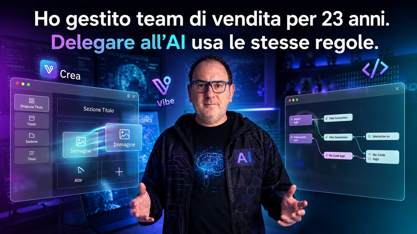Ho gestito team di vendita per 23 anni. Delegare all'AI usa le stesse regole.
