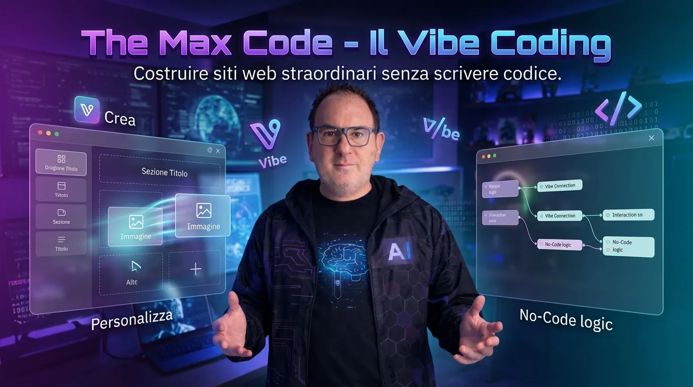 Vibe Coding — Ho costruito themaxcode.eu con l'AI senza scrivere codice